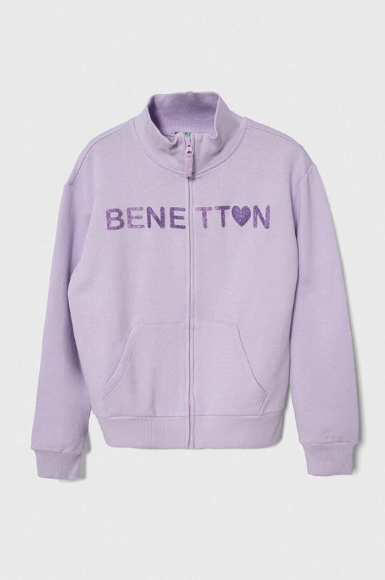 

United Colors of Benetton Детская хлопковая толстовка, фиолетовый