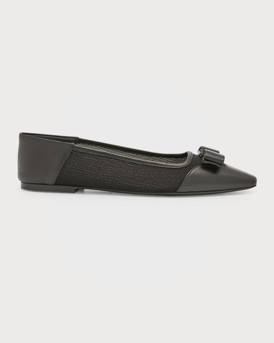 

Трикотажные балетки Anz с бантом Ferragamo