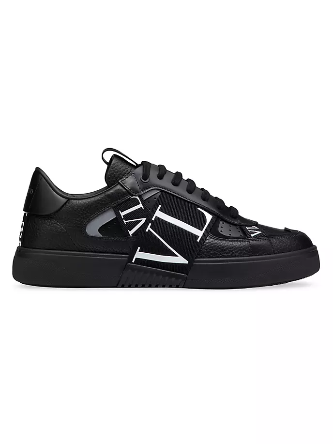 

Низкие кроссовки VL7N из телячьей кожи с ремешками Valentino Garavani, черный