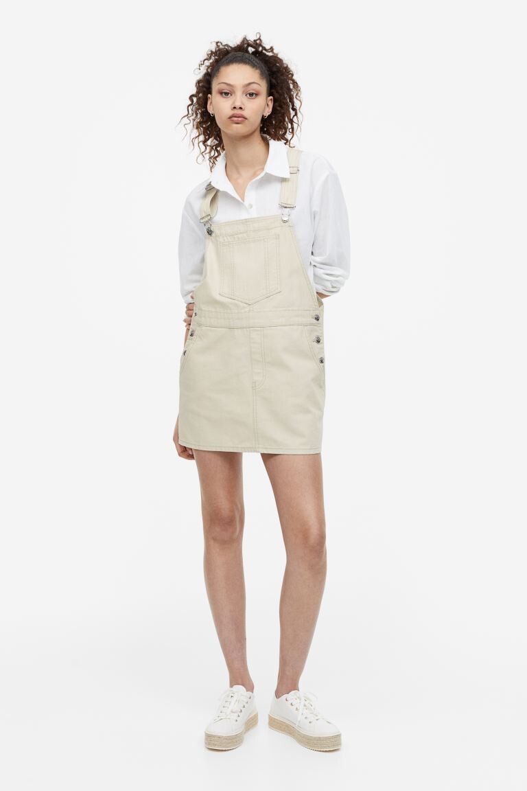 

Джинсовая юбка с подтяжками H&M