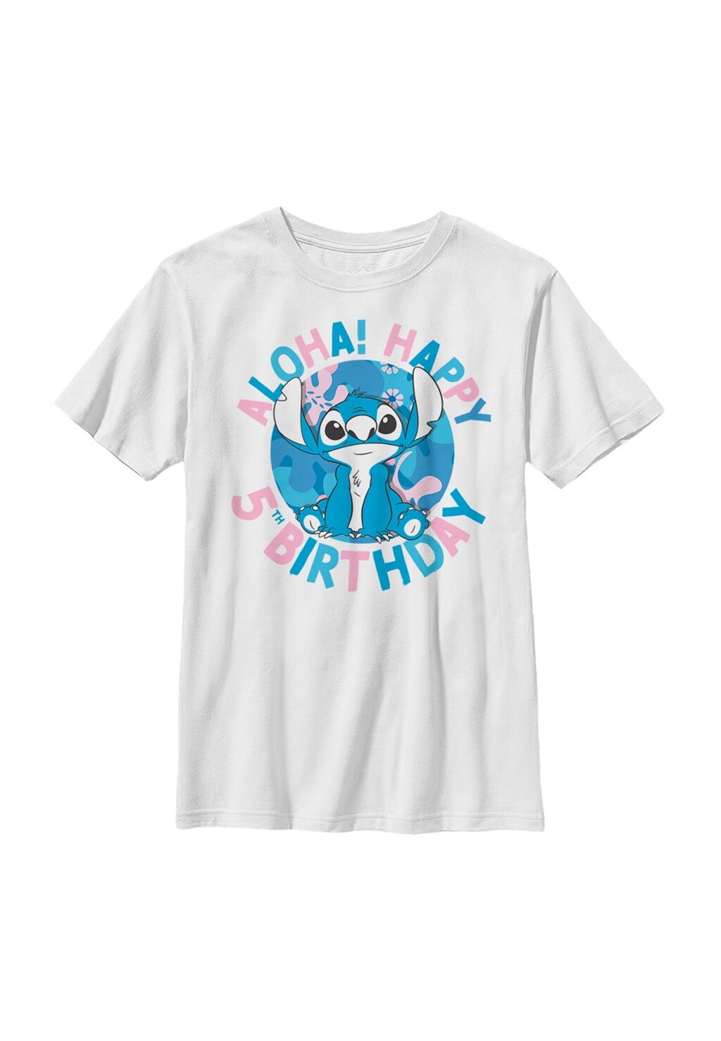 

Футболка с принтом Lilo & Stitch Stitch 5Th Birthday Disney, белый