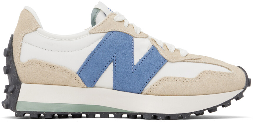 

Бело-бежевые кроссовки New Balance 327, Бежевый