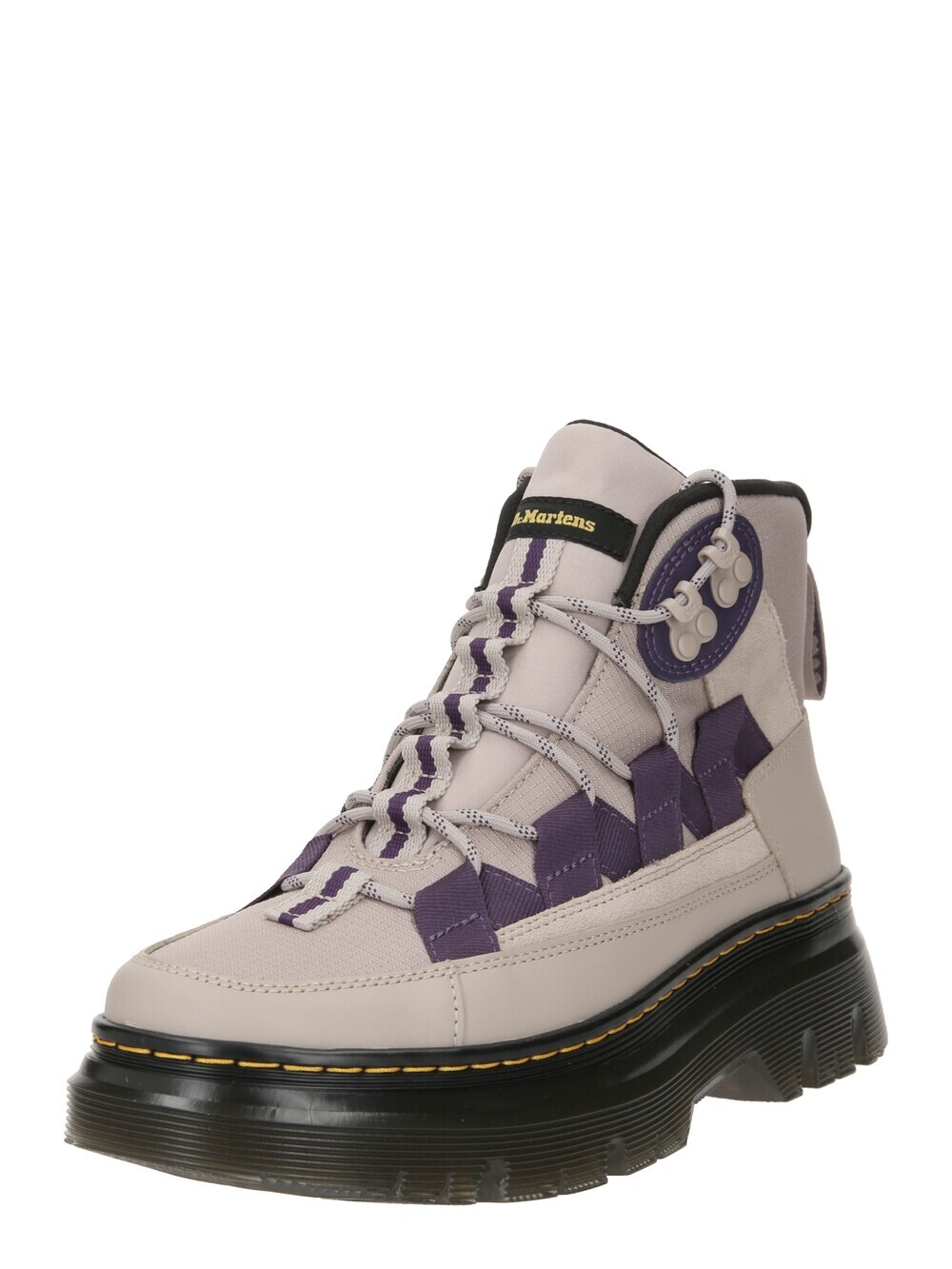 

Ботильоны на шнуровке Dr. Martens Boury, серо-коричневый