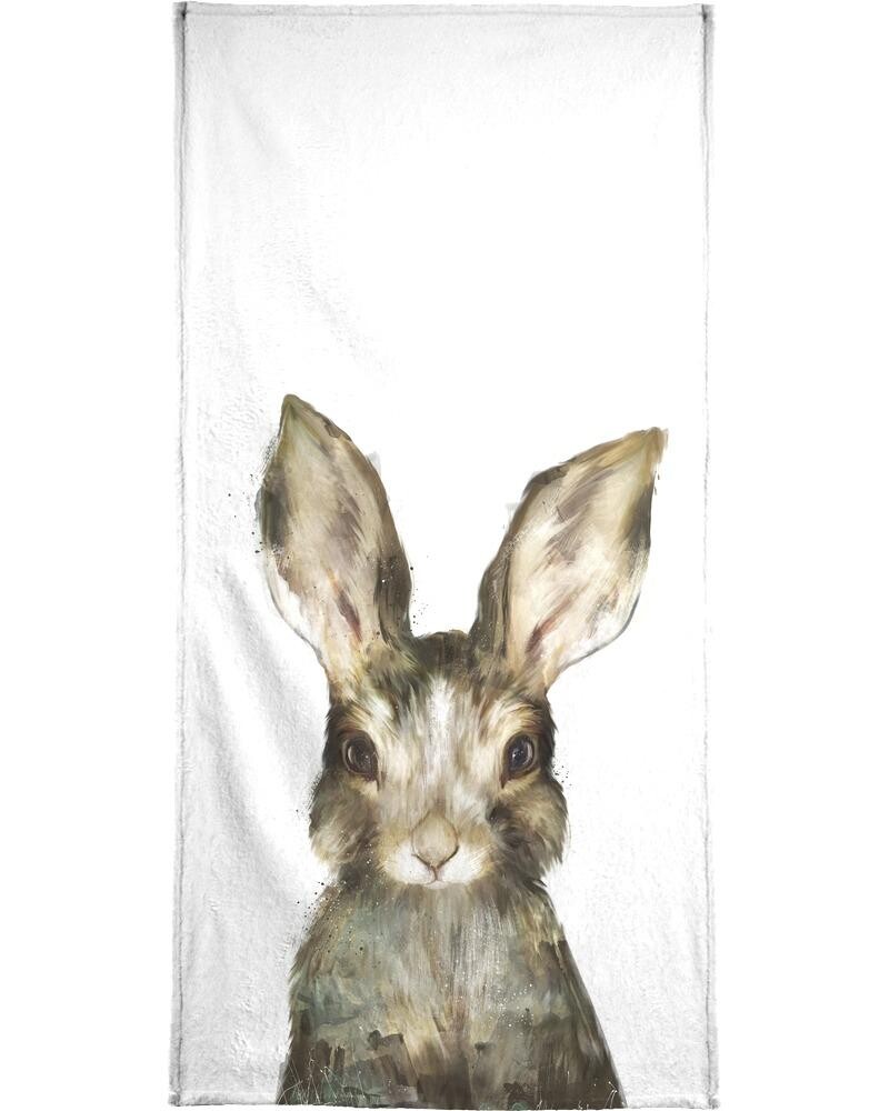 

Полотенце для ванной Juniqe Little Rabbit, цвет Braun & Weiß