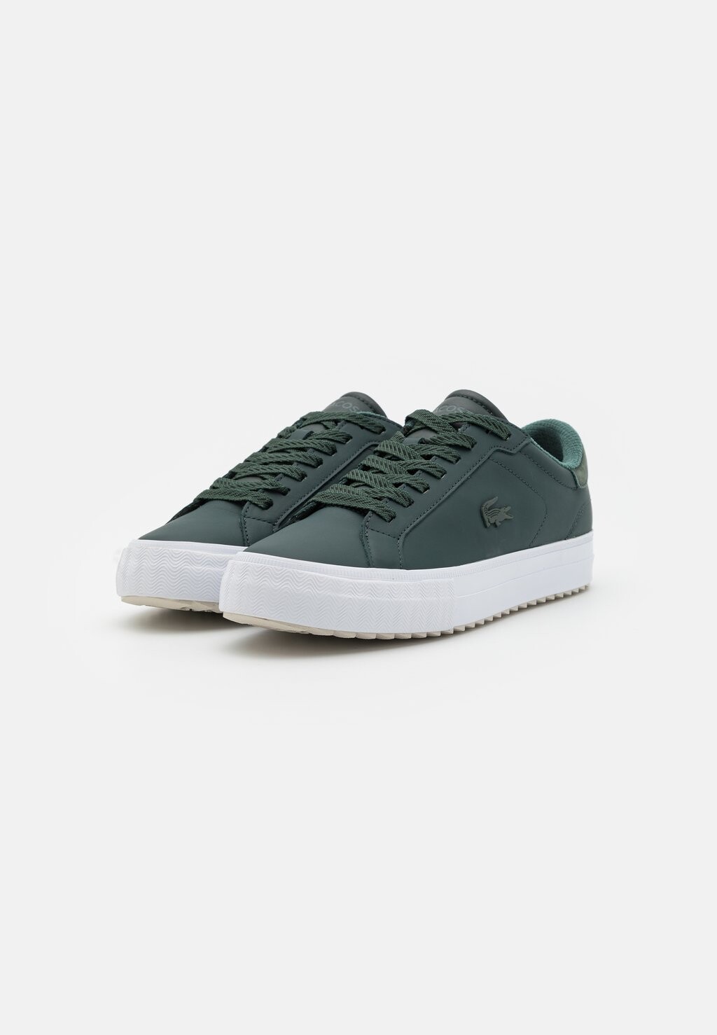 

Кроссовки Lacoste POWERCOURT, цвет dark green/white