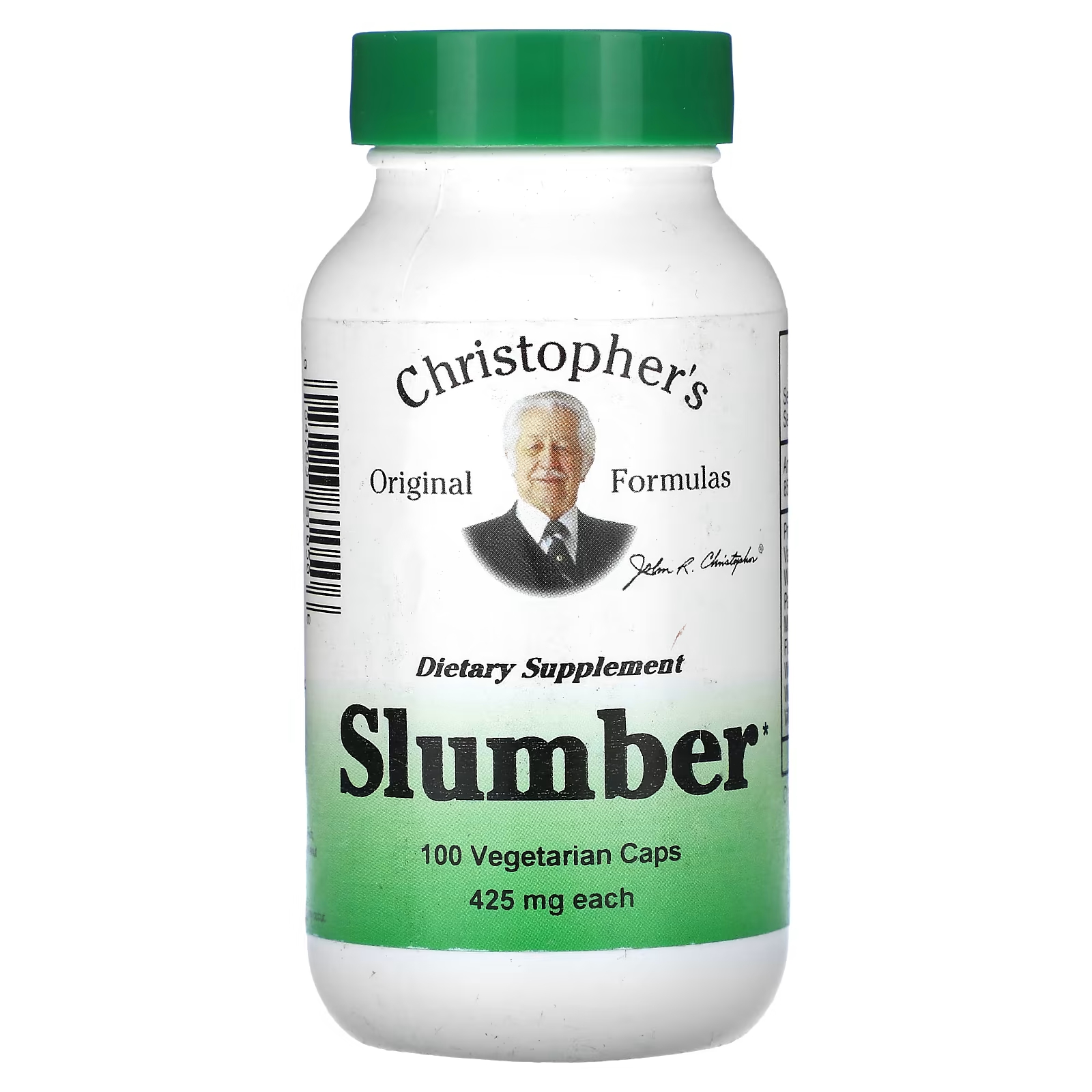 Пищевая добавка Christopher's Original Formulas Slumber 425 мг, 100 капсул christopher s original formulas средство для поддержки надпочечников 425 мг 100 вегетарианских капсул