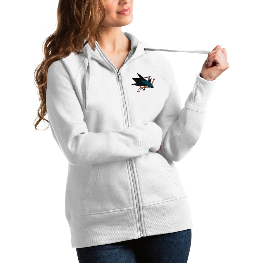 

Толстовка на молнии Antigua San Jose Sharks, белый