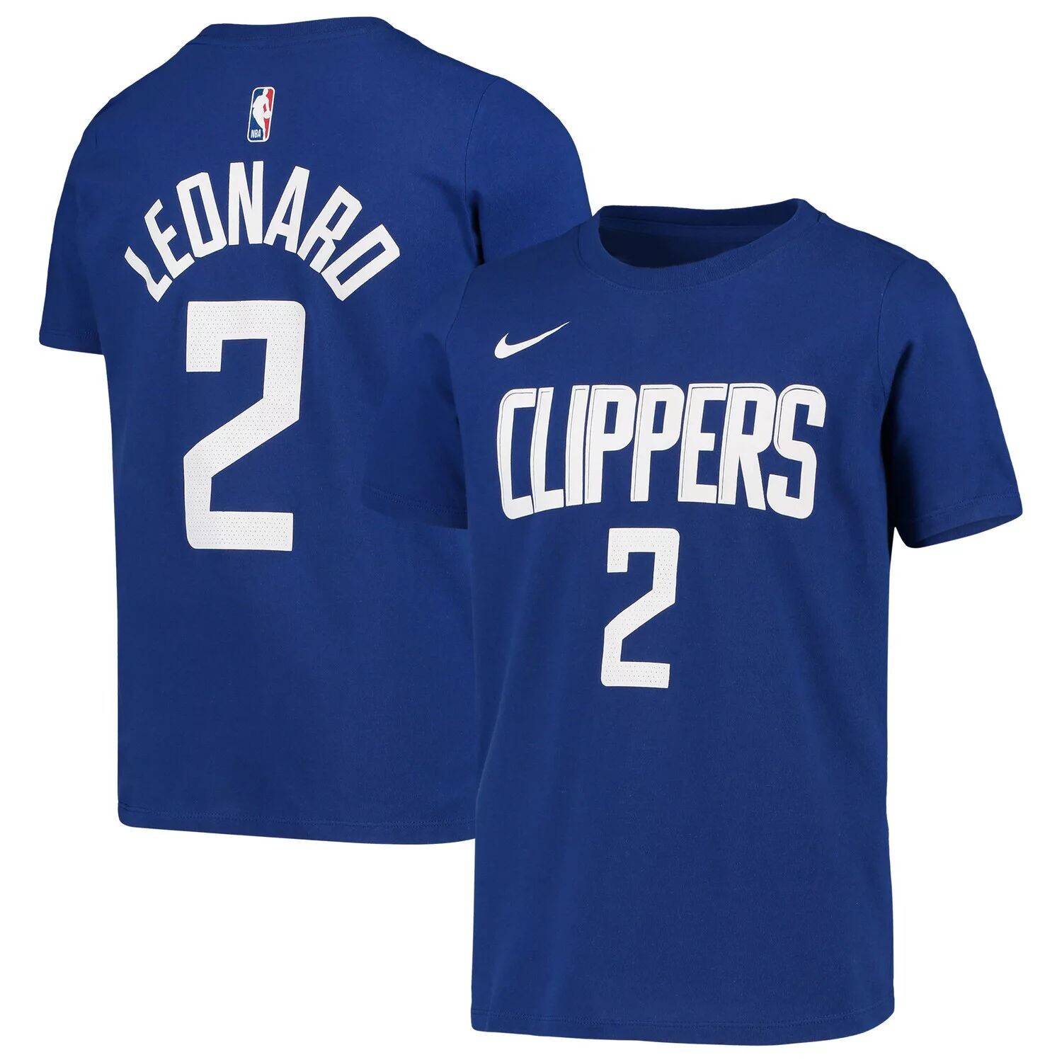 

Молодежная футболка Nike Kawhi Leonard Blue LA Clippers Icon Edition с именем и номером Performance Nike