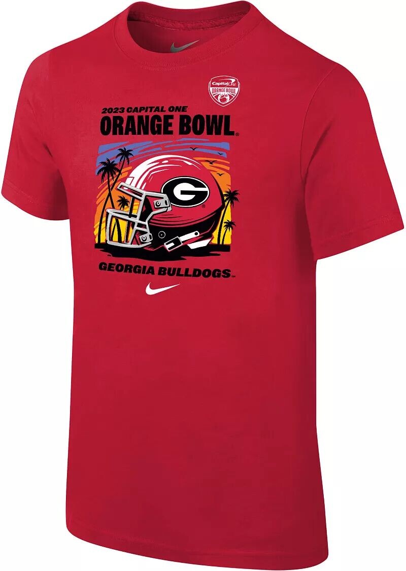 

Футболка Nike Youth 2023 Orange Bowl Bound Georgia Bulldogs