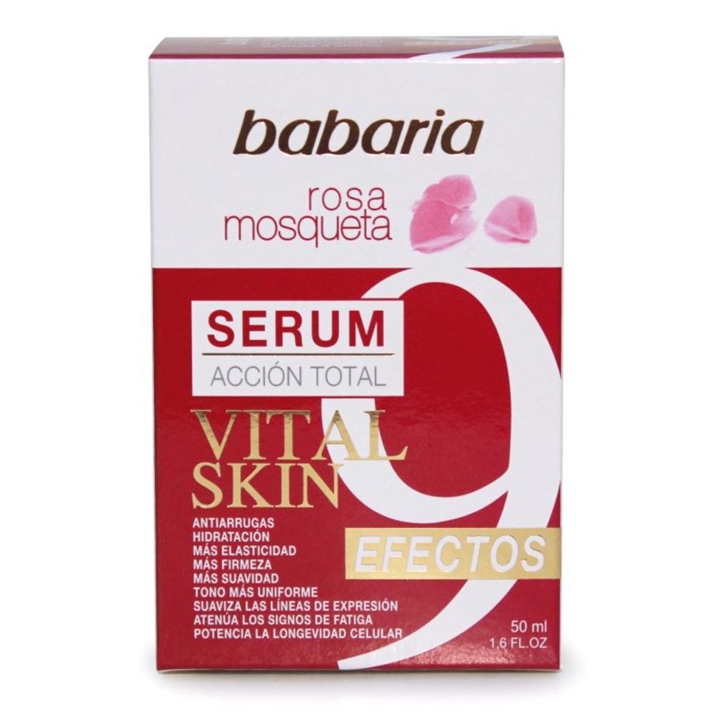 Крем против морщин Serum vital skin acción total rosa mosqueta Babaria, 50 мл