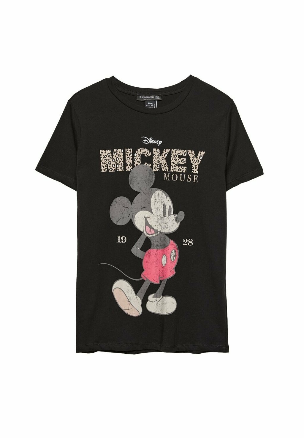 

Принт на футболке DISNEY ANIMAL Stradivarius, черный