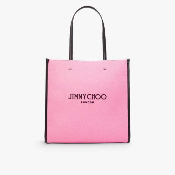 

Большая сумка Avenue из парусины и кожи Jimmy Choo, черный