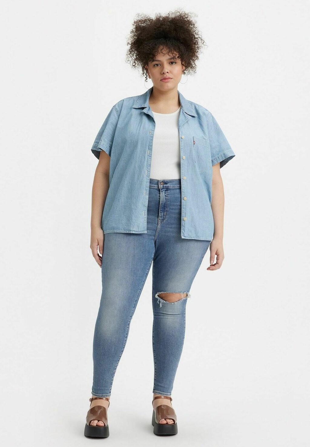 

Джинсы скинни Levi's 720 Hirise Super, голубой