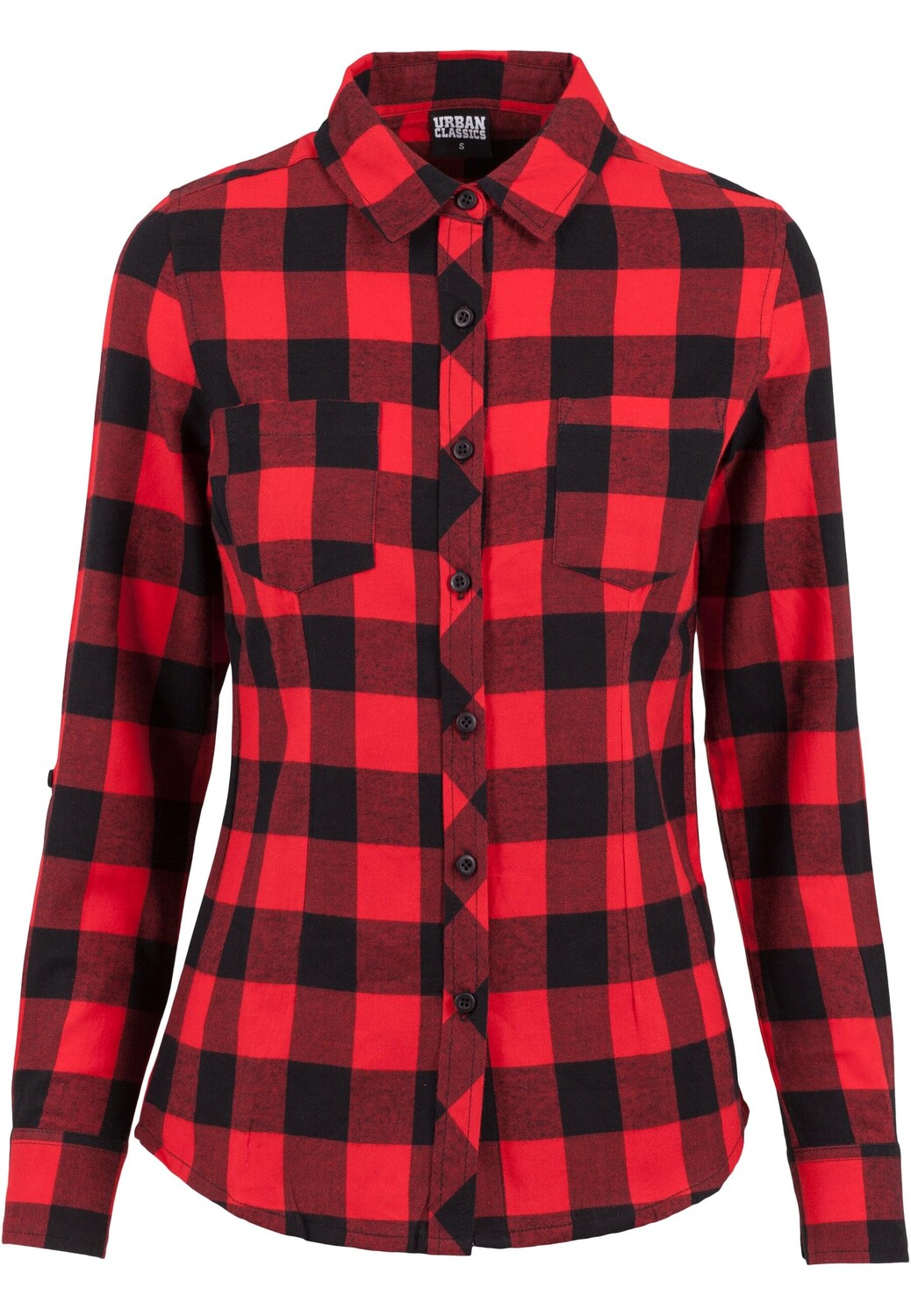 

Блуза Urban Classics Flanell Hemden, черный