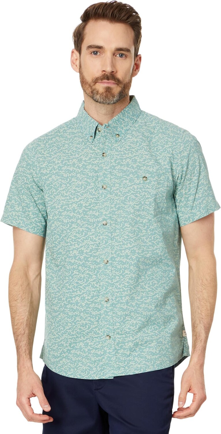 

Рубашка Toad&Co Mattock II Short Sleeve Shirt, цвет Mineral Batik Waves Print