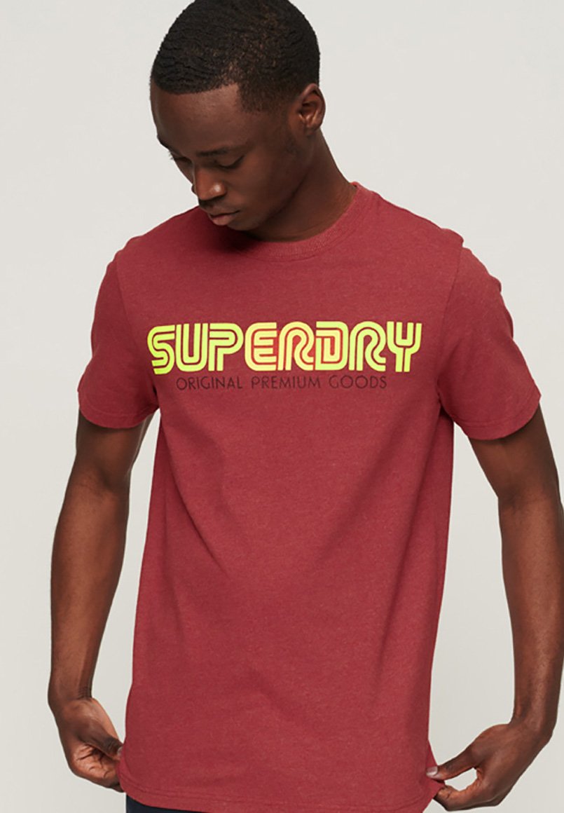 

Футболка с принтом Superdry, синий