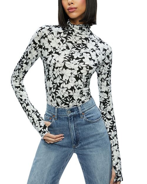 

Водолазка с принтом Delania Alice and Olivia, цвет Multi