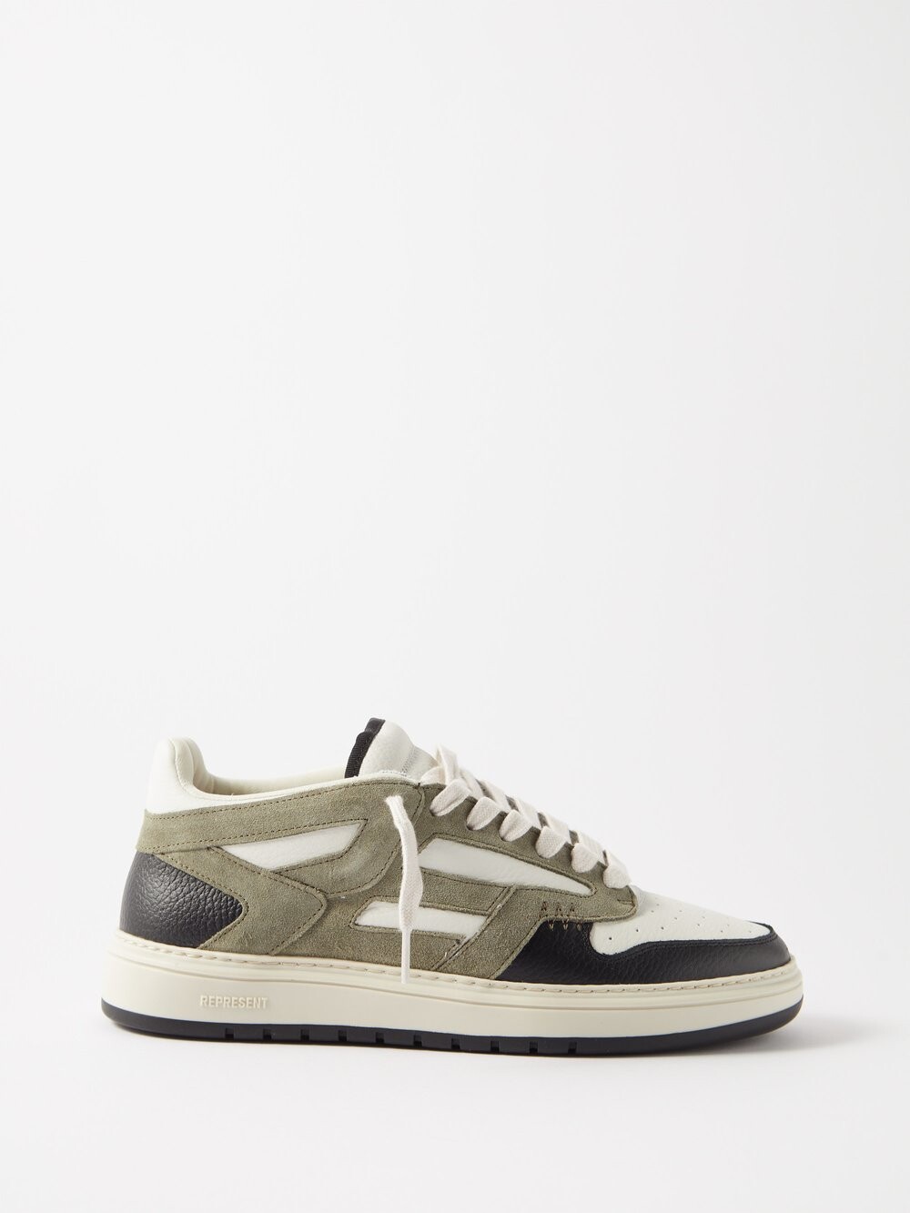 

Кроссовки reptor из кожи и замши Represent, черный