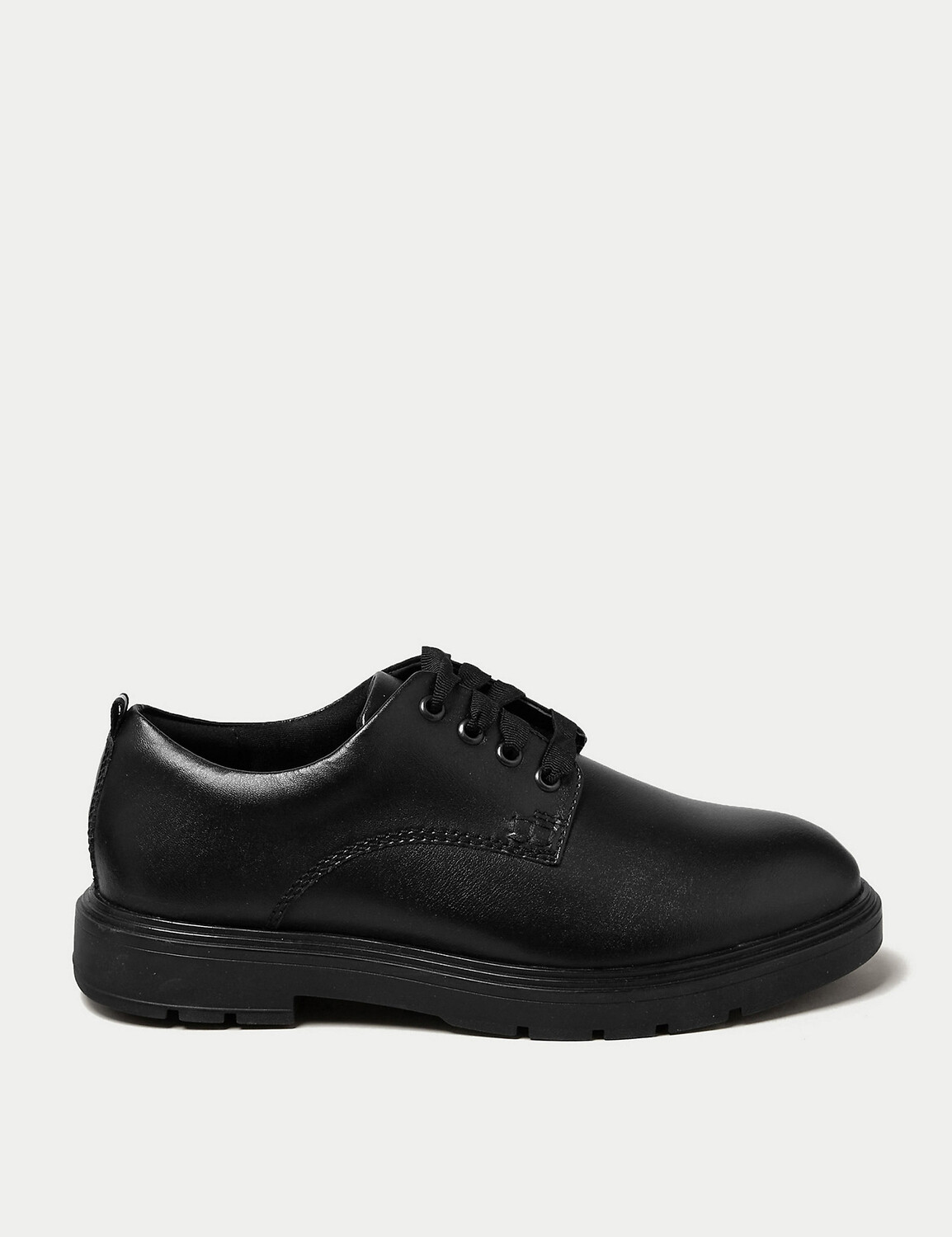 

Детские кожаные школьные туфли Freshfeet (13 маленьких — 9 больших) Marks & Spencer, черный