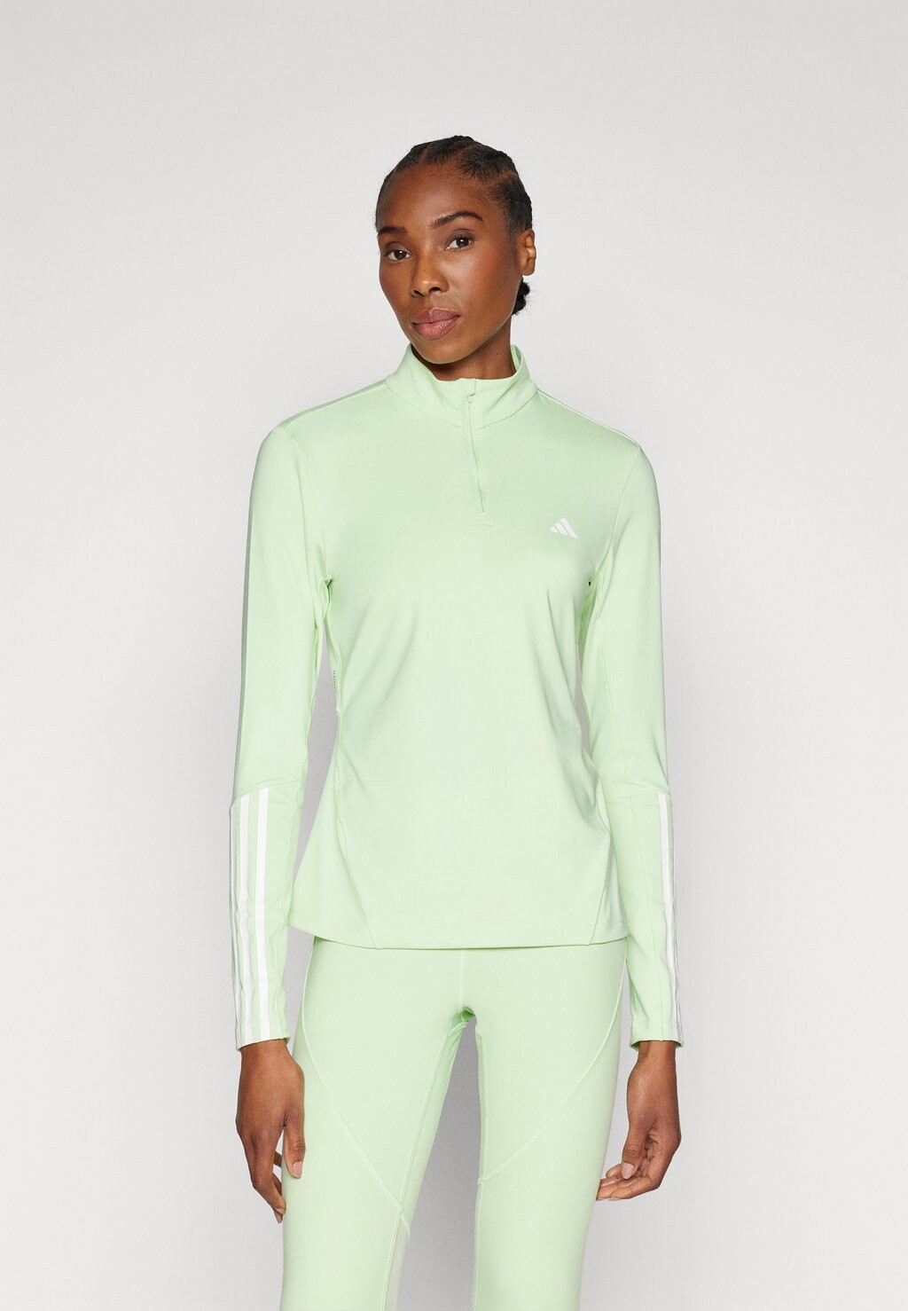 

Топ с длинными рукавами HYPERGLAM QUARTER ZIP adidas Performance, цвет semi green spark/white