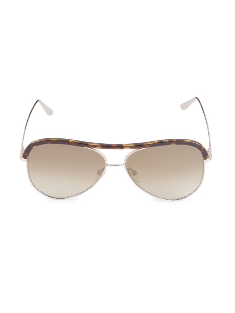 

Солнцезащитные очки-авиаторы 60MM Tom Ford, цвет Brown Multi