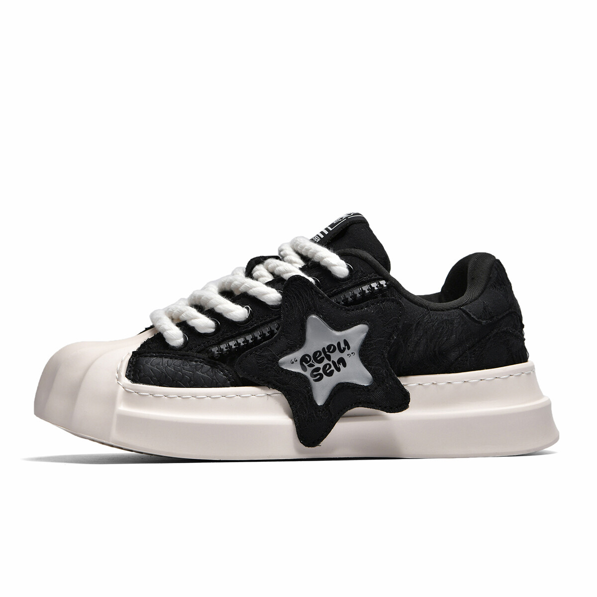 

Кроссовки REPUSEN Lifestyle Shoes Unisex Low-top White, черный