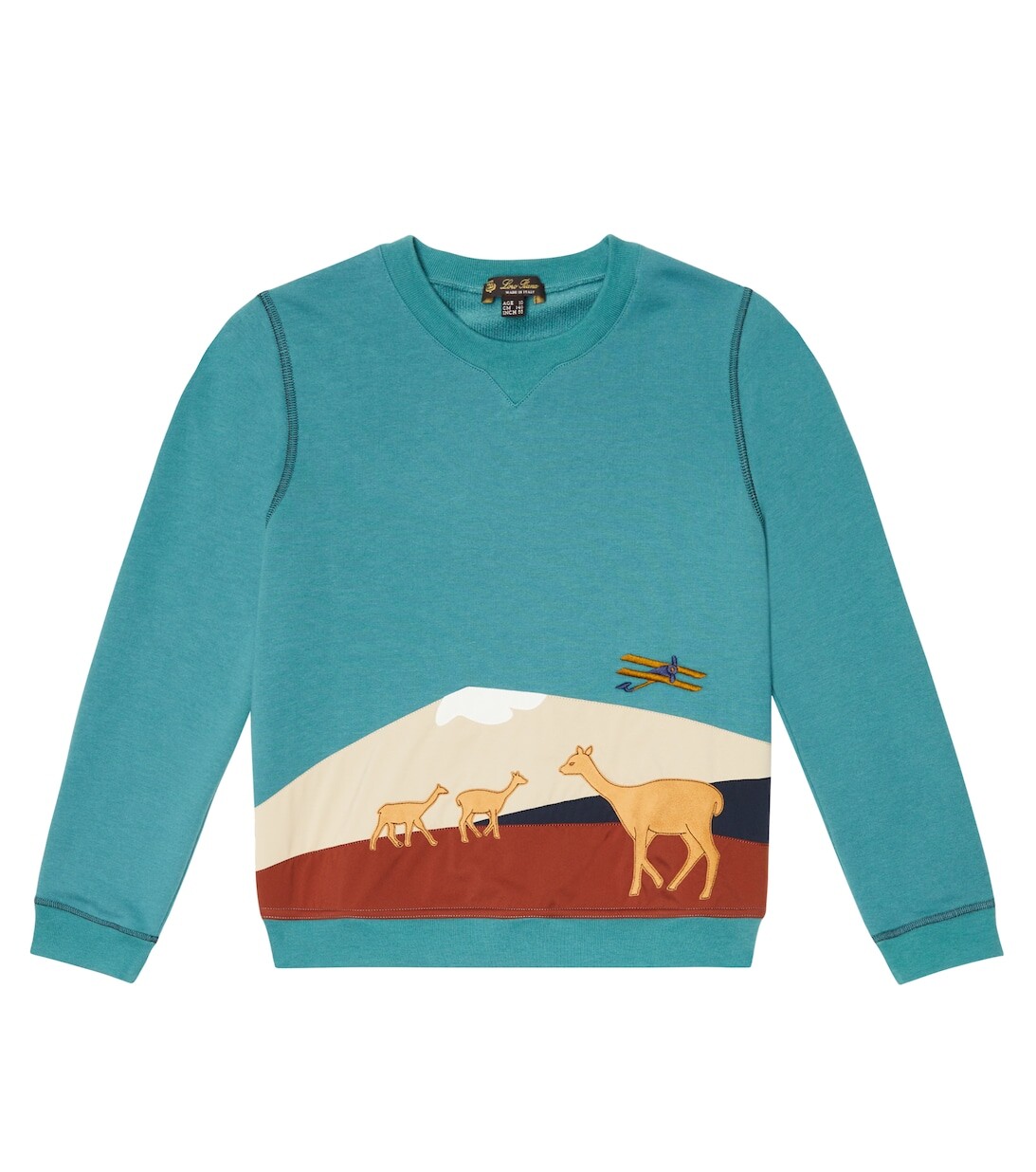 

Хлопковая толстовка Loro Piana, зеленый