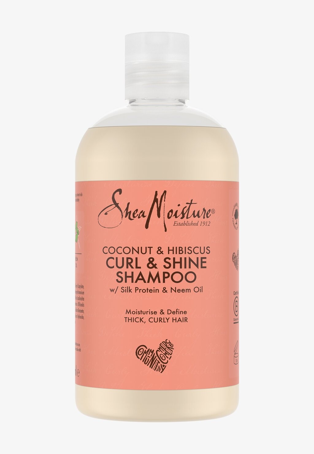 

Шампунь Shea Moisture Coconut And Hibiscus Curl And Shine Shampoo SheaMoisture