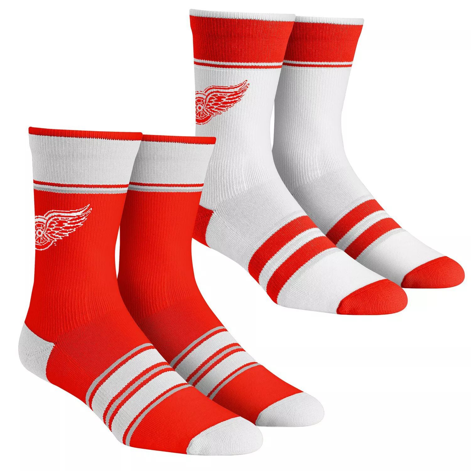 

Комплект из 2 носков Youth Rock Em Socks Detroit Red Wings в несколько полосок Team Crew Unbranded