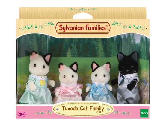 Sylvanian Families, коллекционные фигурки, набор «Семейство кошек с черными ушами»
