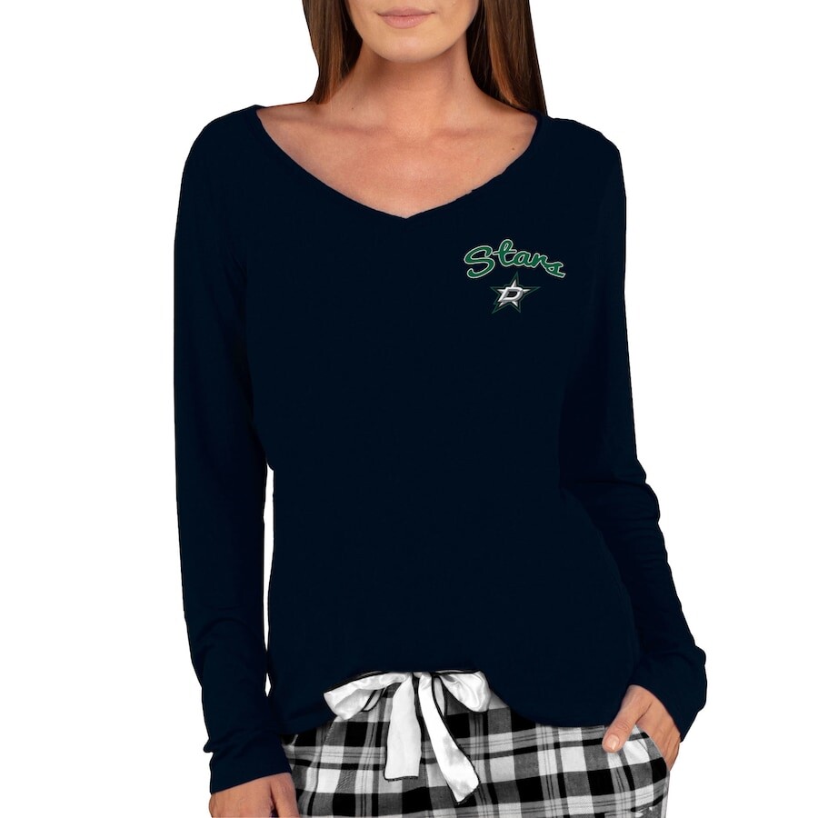 

Футболка с длинным рукавом Concepts Sport Dallas Stars, черный