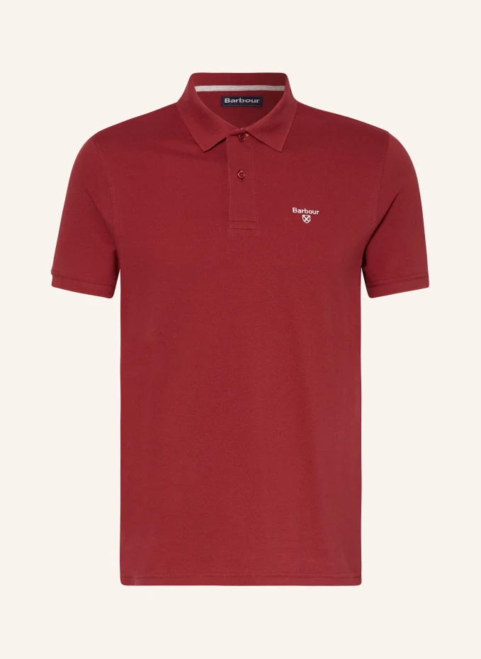 

Рубашка-поло из пике Barbour, красный