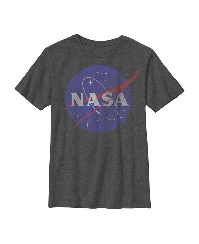 

Классическая детская футболка с логотипом Space для мальчиков NASA, серый