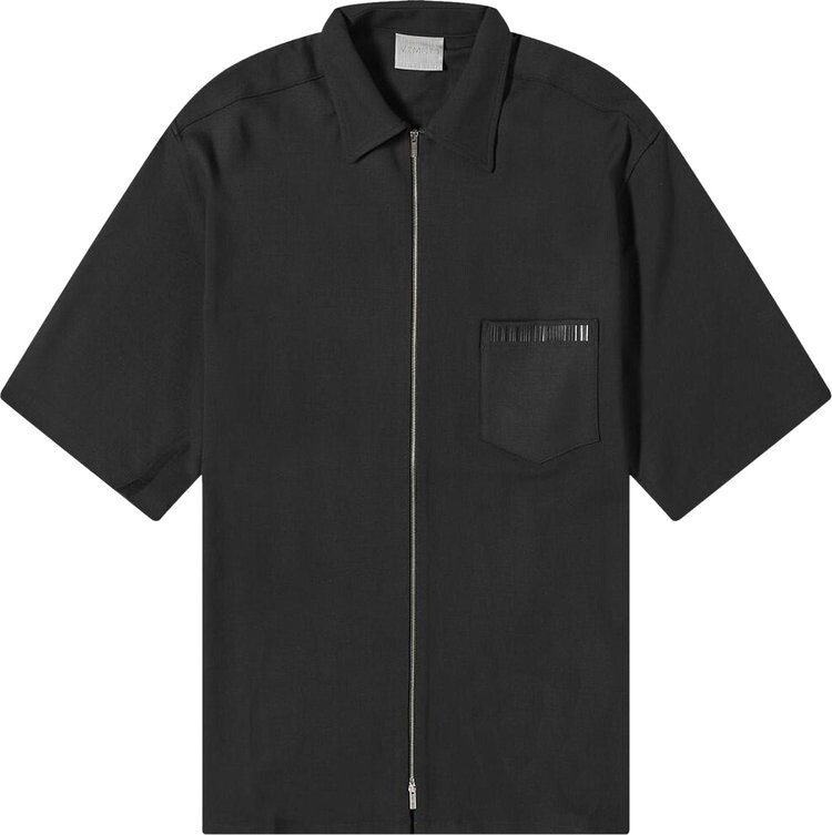 

Рубашка VTMNTS Zip Up Short-Sleeve 'Black', черный
