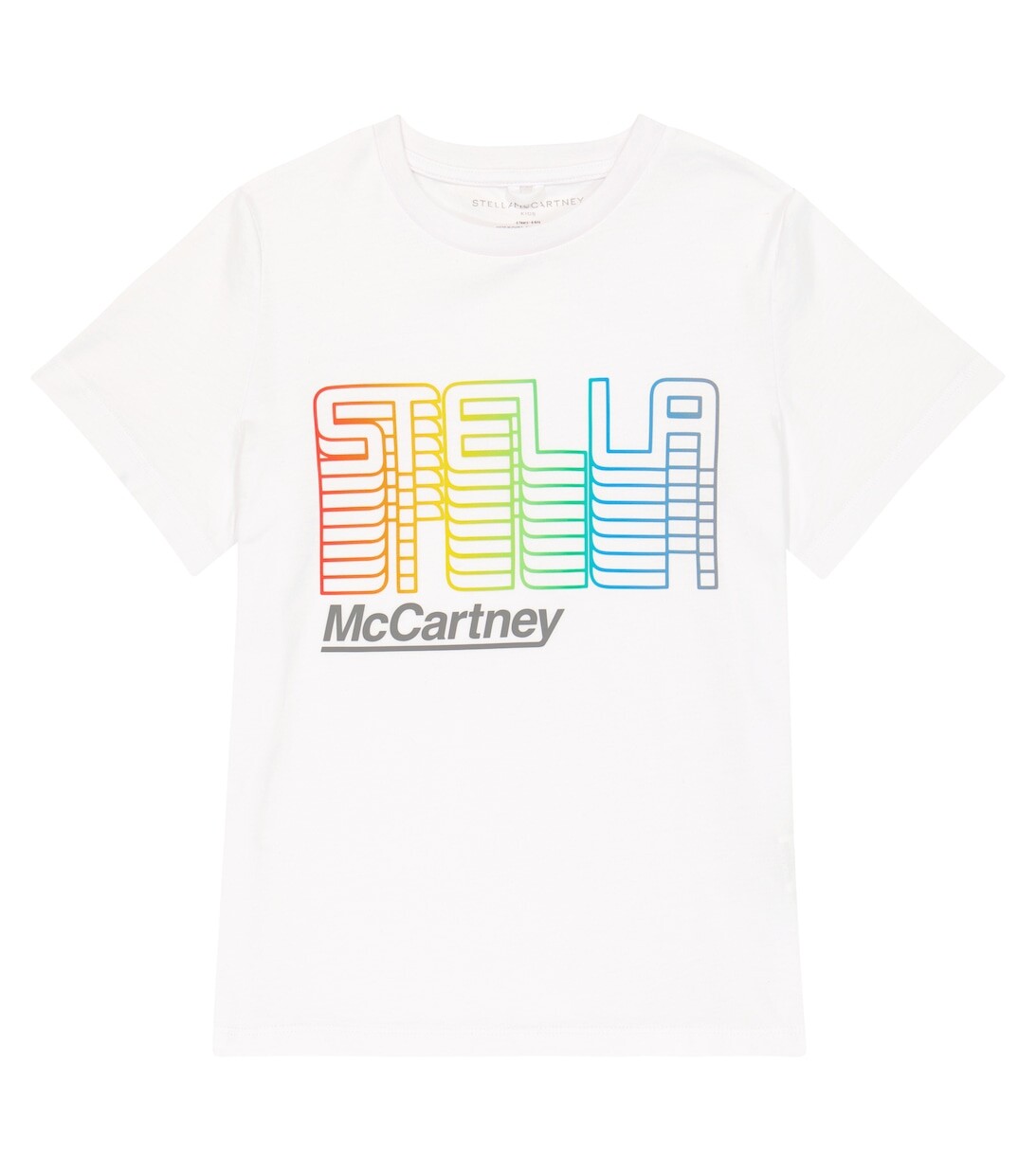 

Футболка из хлопкового джерси с логотипом Stella McCartney Kids, белый