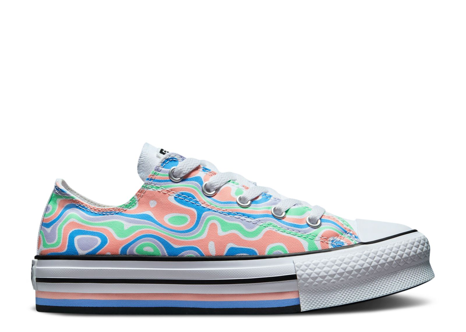 

Кроссовки Converse Chuck Taylor All Star Lift Platform Low Gs 'Color Swirl', розовый