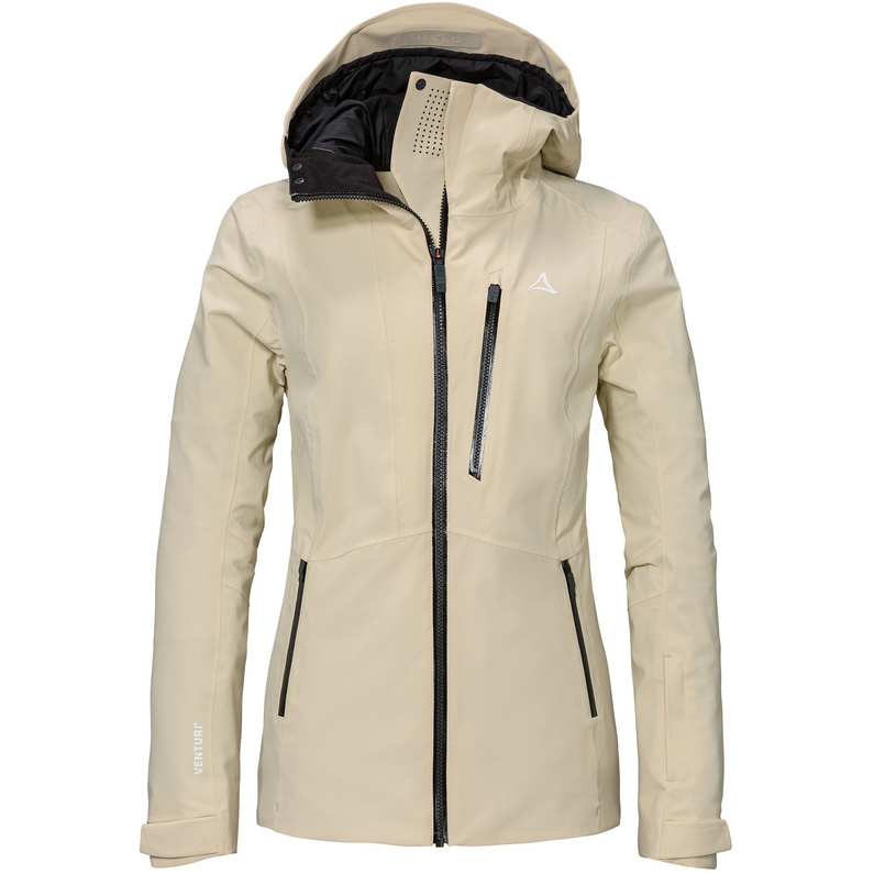 Женская лыжная куртка Pontresina Schöffel, бежевый бесшовная супертеплая техническая куртка с капюшоном oysho экрю