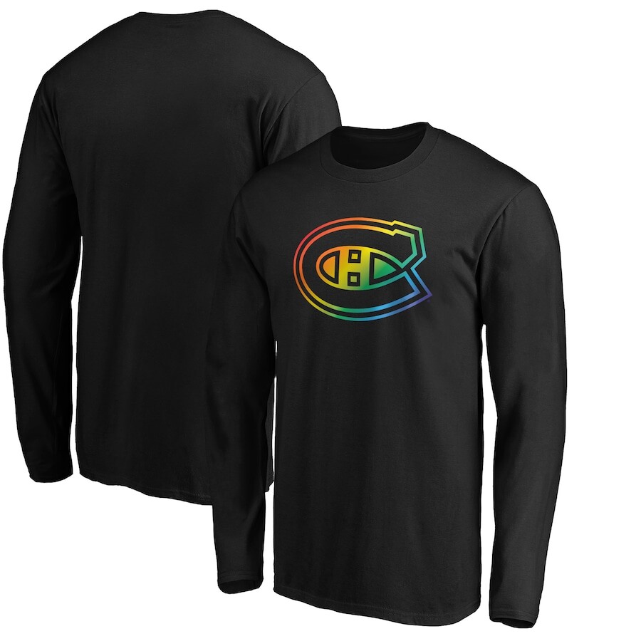

Футболка с длинным рукавом Fanatics Branded Montreal Canadiens, черный