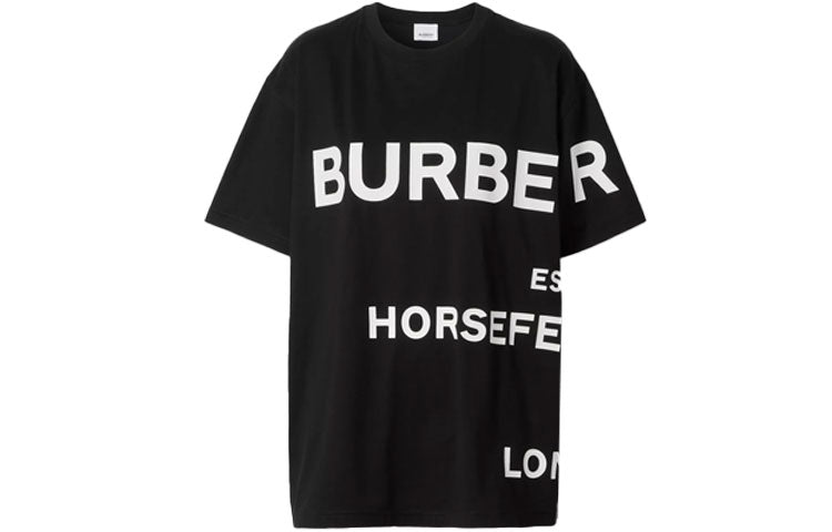 

Футболка мужская Burberry SS21 Horseferry Logo с коротким рукавом, черный