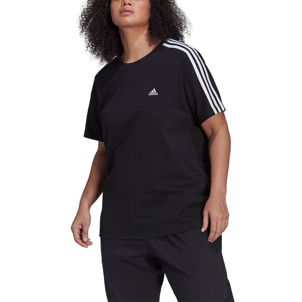 

Футболка с коротким рукавом adidas Essentials Slim 3 Stripes Big, черный