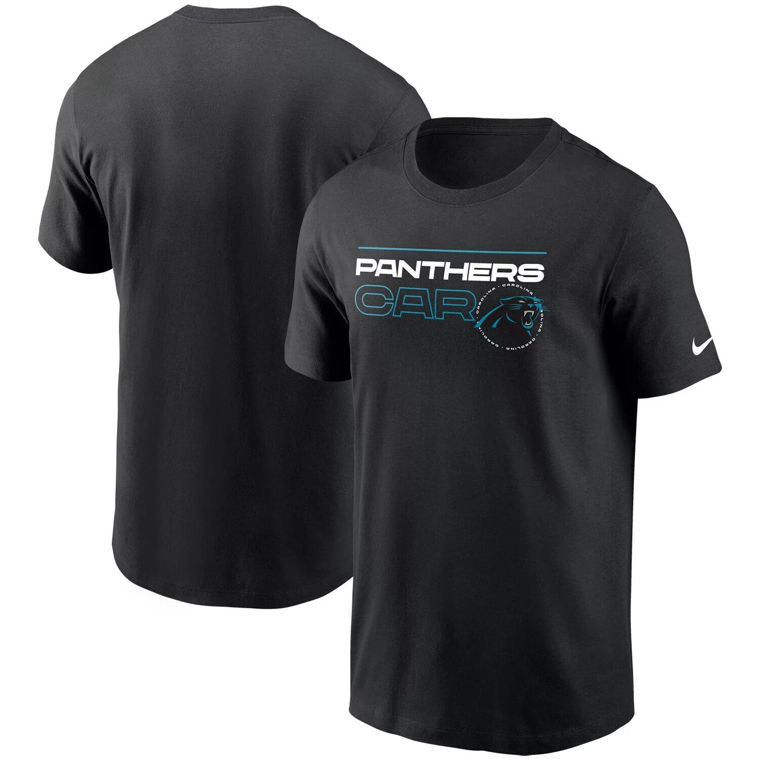 

Мужская черная футболка Carolina Panthers Broadcast Essential Nike