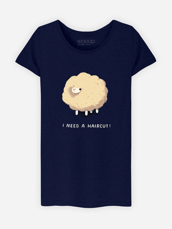 

Футболка WOOOP Haircut Sheep, темно-синий
