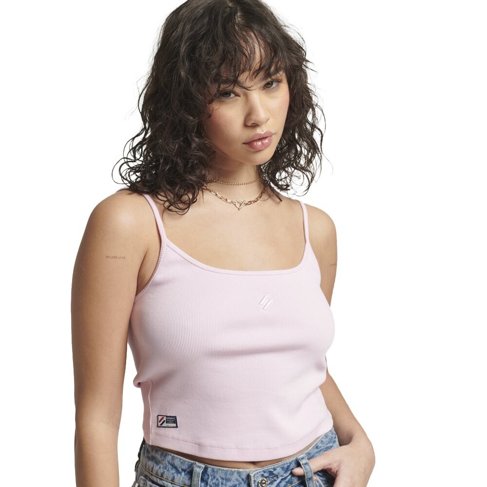 

Футболка Superdry Code Essential Strappy, розовый