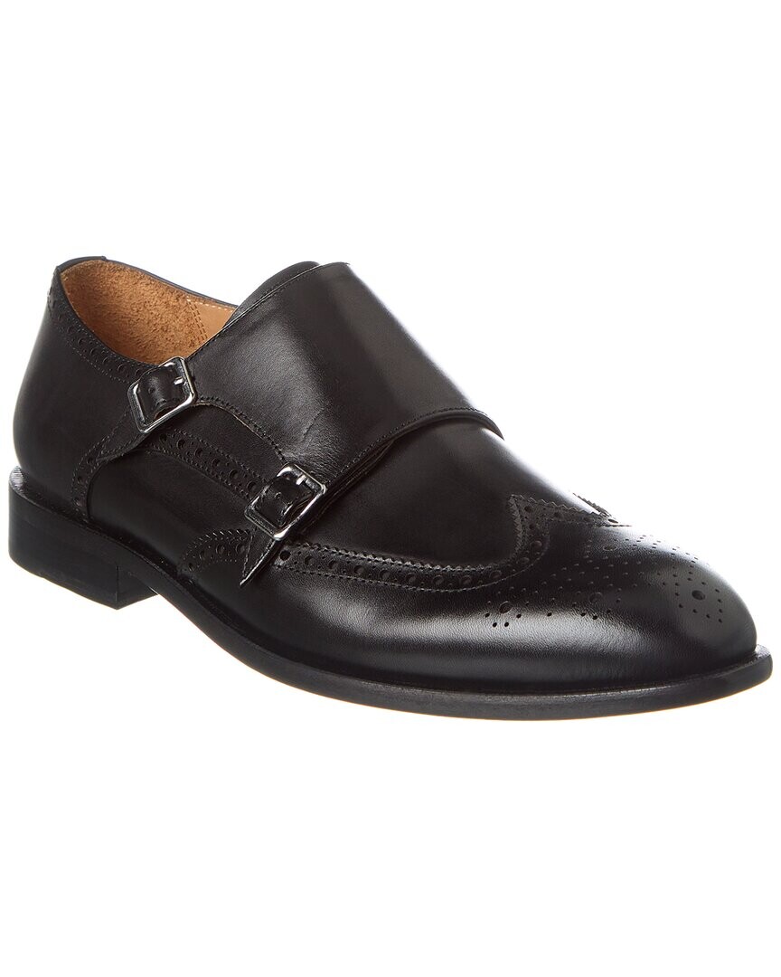 

Кожаные лоферы Curatore Wingtip с двумя монками, черный