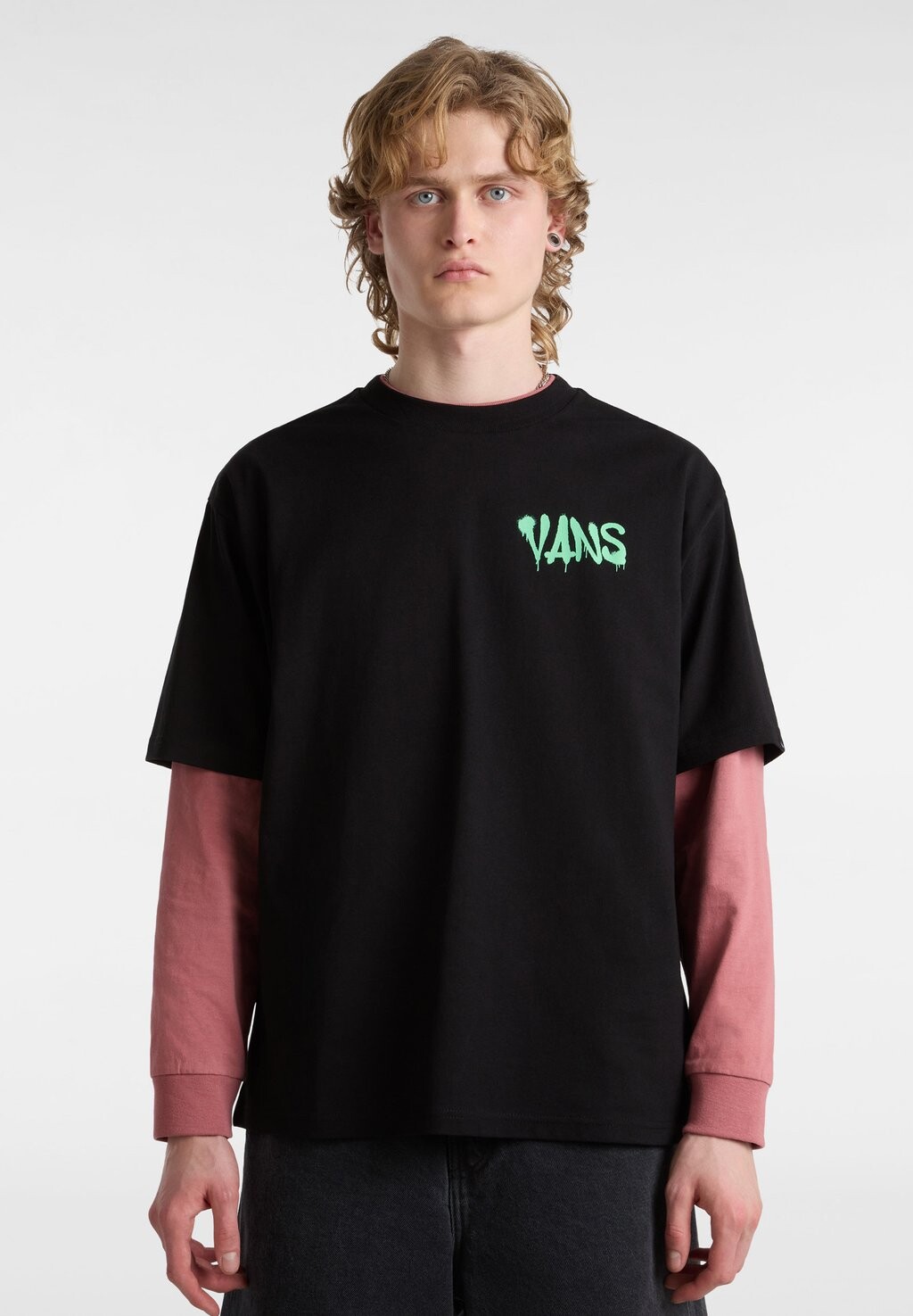 

Футболка с принтом FACTORY SPRAY LOOSE Vans, черный