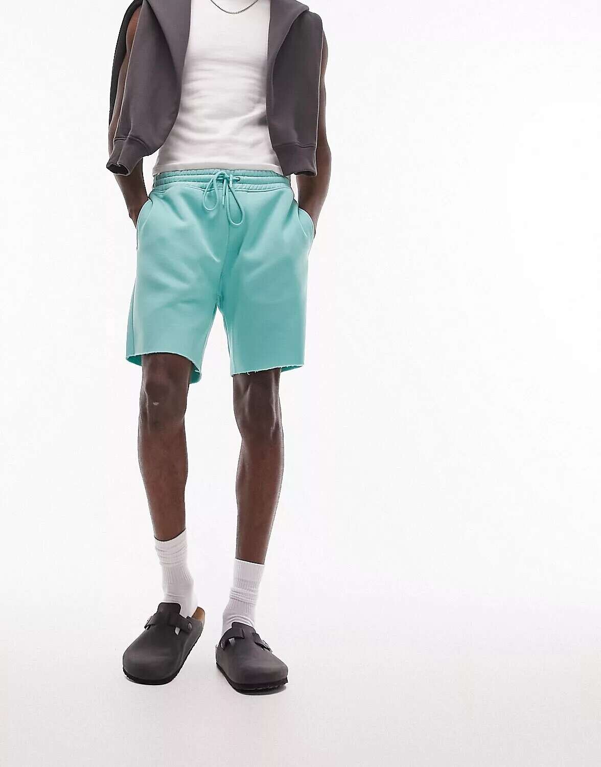 

Классические шорты Topman бирюзового цвета