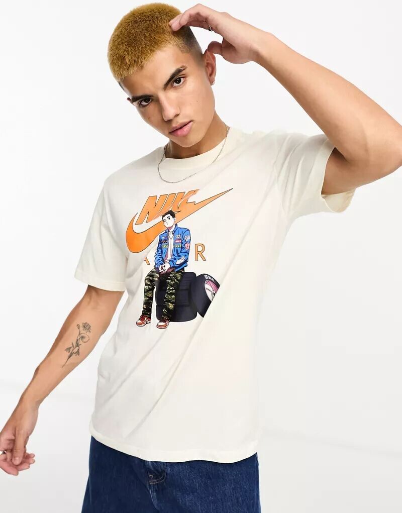 

Парусная футболка с графическим рисунком Nike, Белый
