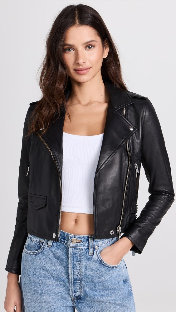

Куртка IRO Ashville Leather, черный