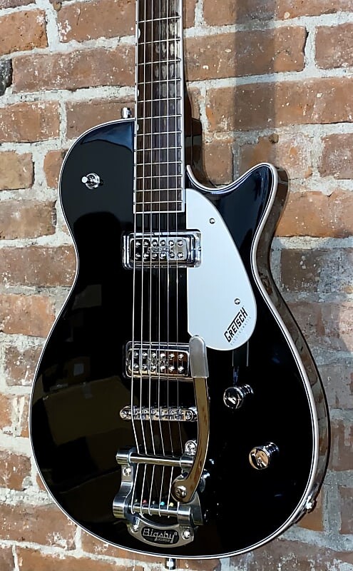 

Электрогитара Gretsch G5260T Jet Baritone Bigsby Gloss Black, Help Support Small Business & Buy It Here !