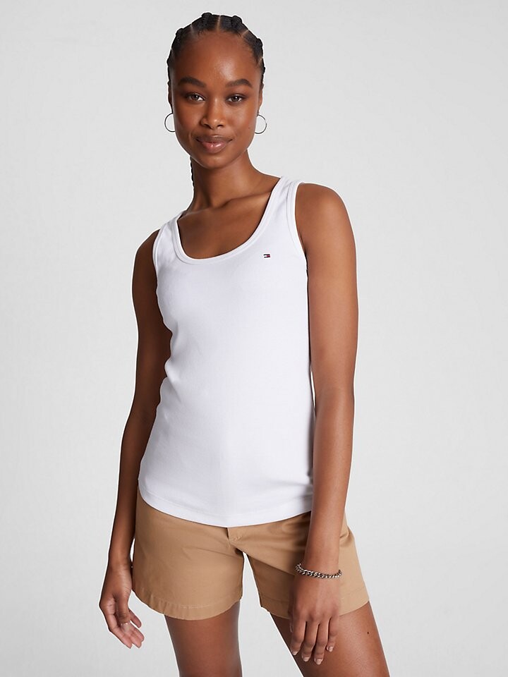 

Майка Slim Fit в рубчик Tommy Hilfiger